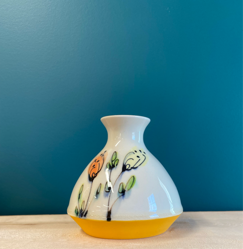 Valentine's Day Small Mid-Modern Vase